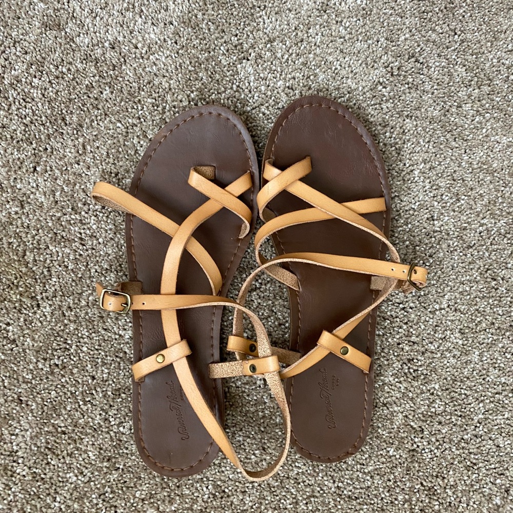 Tan sandals